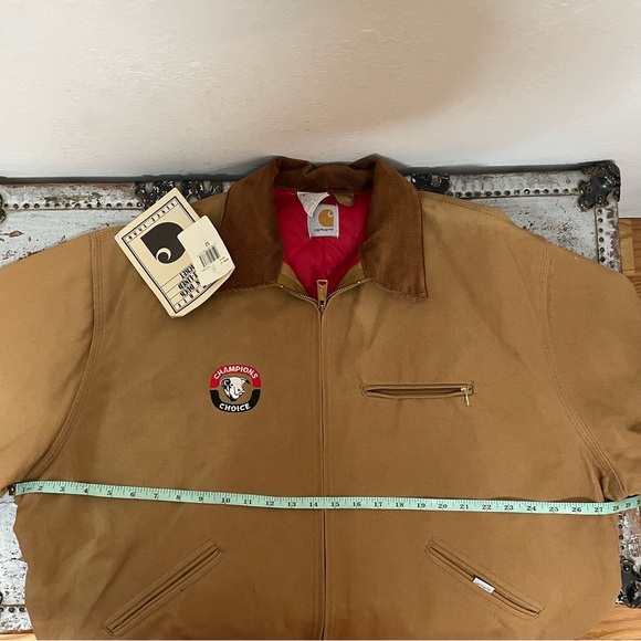 Carhartt Detroit Quilted Nylon Lined Firm Duck Jacket Vintage - Picture 14 of 16